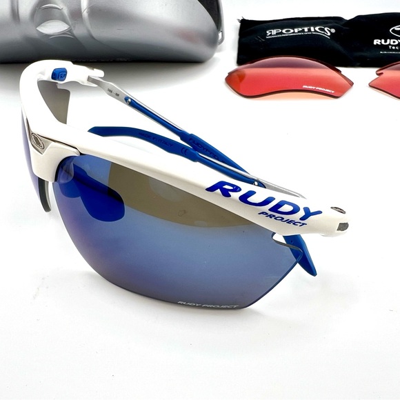 Rudy Project Magster Racing Sunglasses SN66-69R with Case & Extra Lenses MINT! - Picture 6 of 16
